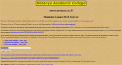 Desktop Screenshot of mars.netanya.ac.il